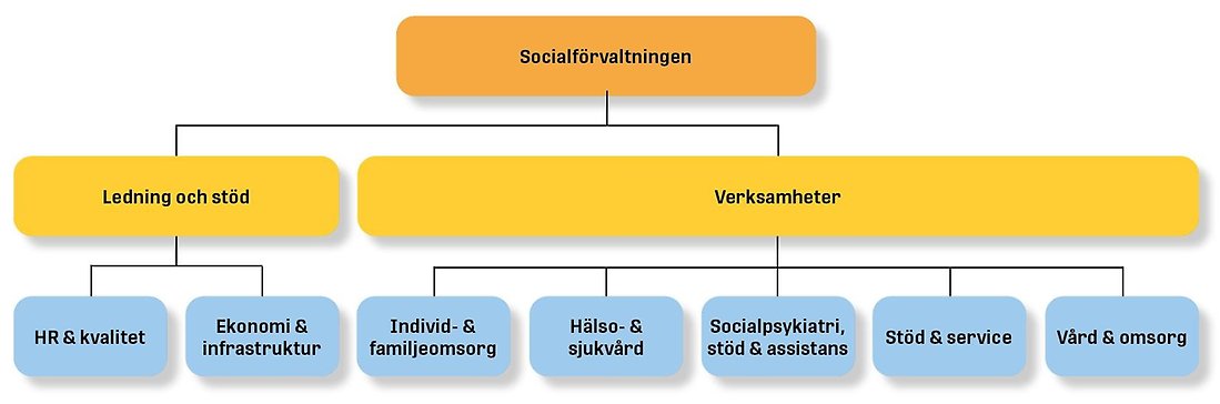Bild över socialförvaltningens organisation