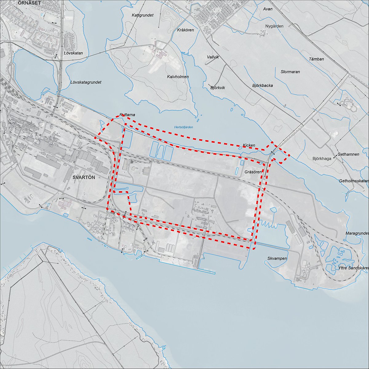 Översiktskarta planområde